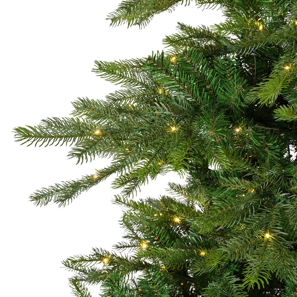 Sapin de Noël artificiel lumineux 250 LED (H150 cm) Glorious Vert sapin