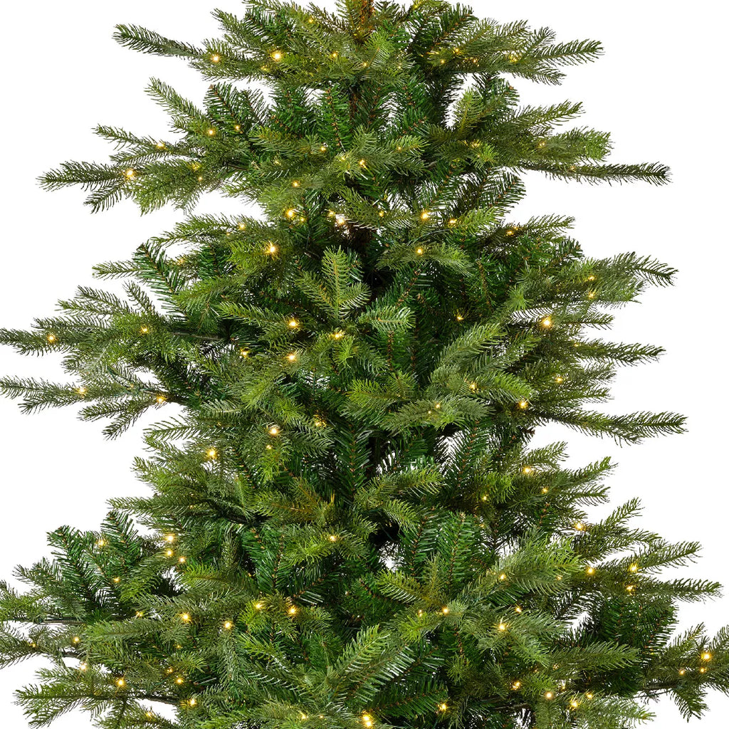 Sapin de Noël artificiel lumineux 250 LED (H150 cm) Glorious Vert sapin