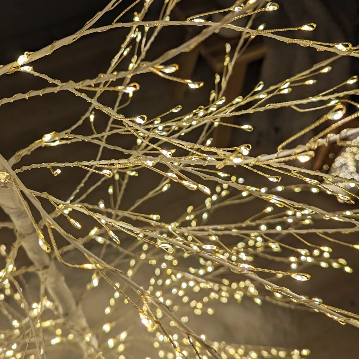Arbre lumineux 1755 LED (H180 cm) Christmas Luxe Blanc et blanc chaud