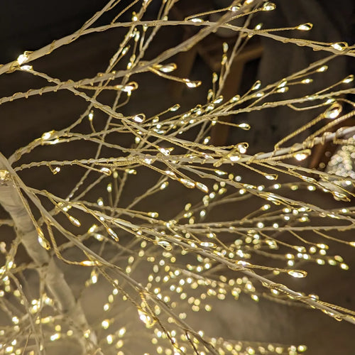 Arbre lumineux 1755 LED (H180 cm) Christmas Luxe Blanc et blanc chaud