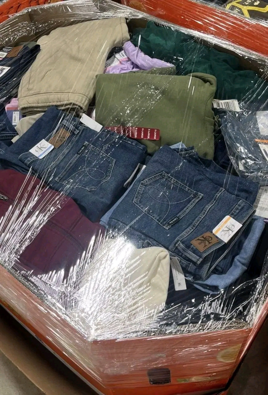 Palettes de Vêtements Multi-Marques Neufs (GAP, Adidas, Puma, CK, Disney...)