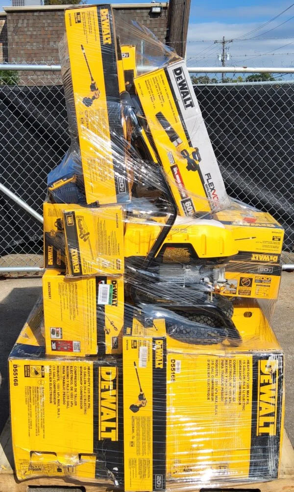 Palette de liquidation d’outils DeWalt en France
