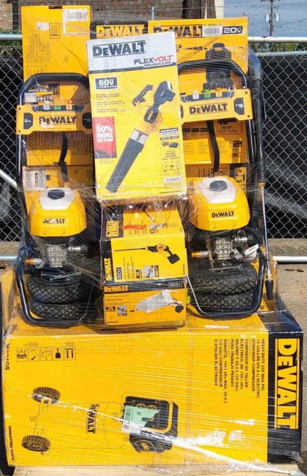 Palette de liquidation d’outils DeWalt en France