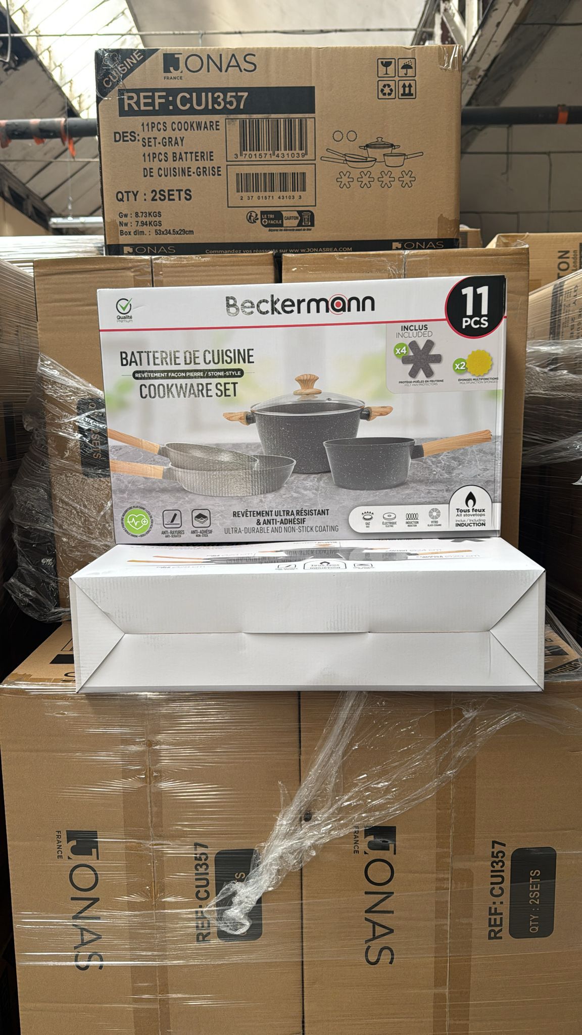 BATTERIE DE CUISINE 11 PIÈCES BECKERMANN – L'ÉLÉGANCE ET LA PERFORMANCE DANS VOTRE CUISINE