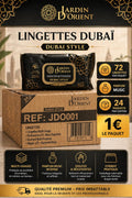 Lingettes Nettoyantes Multi-Usages Dubaï Style - Jardin d'Orient (Parfum Musc Suprême x72
