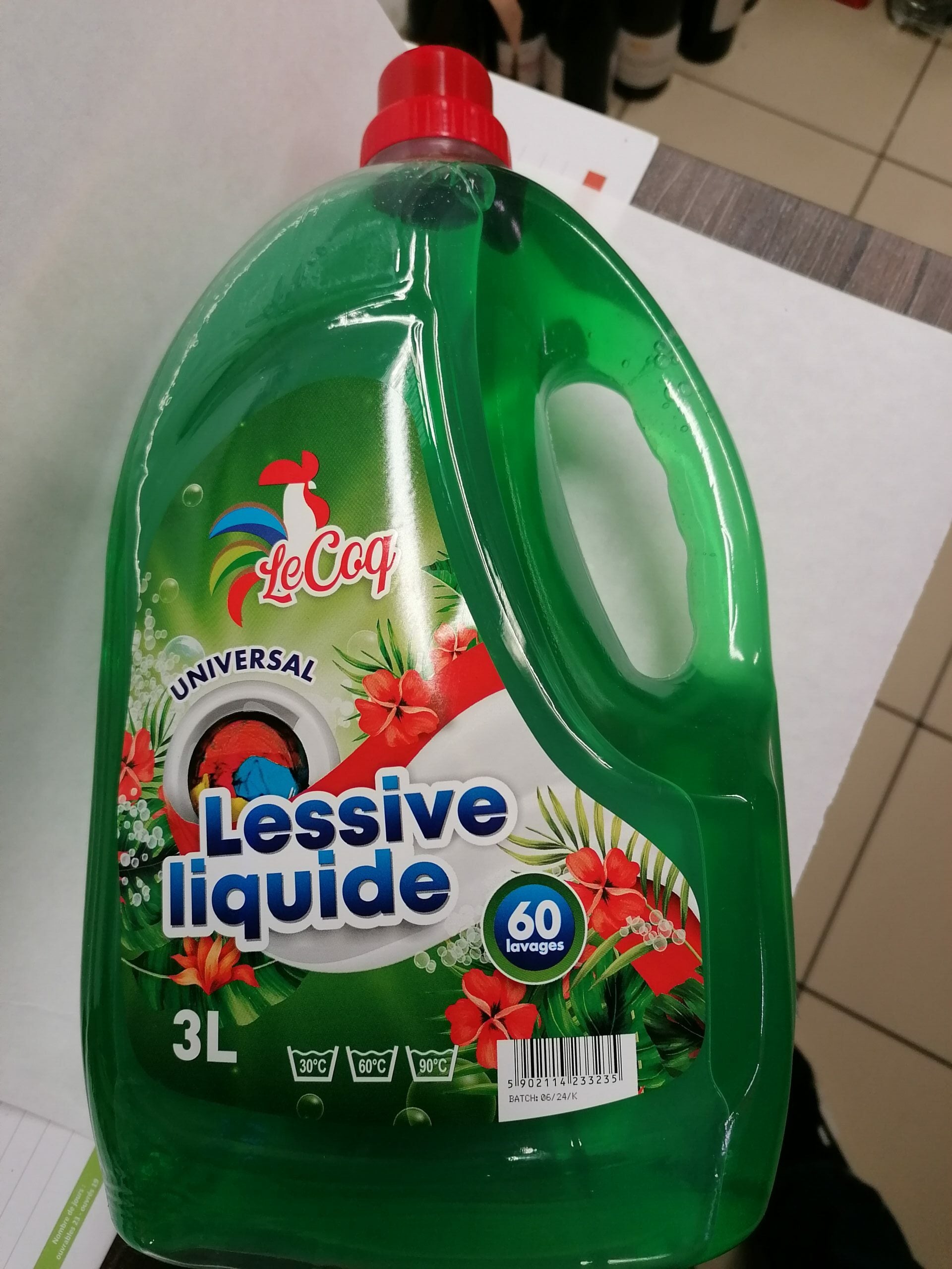 LESSIVE LIQUIDE LE COQ (3L) : LA QUALITÉ PRO À PRIX MINI