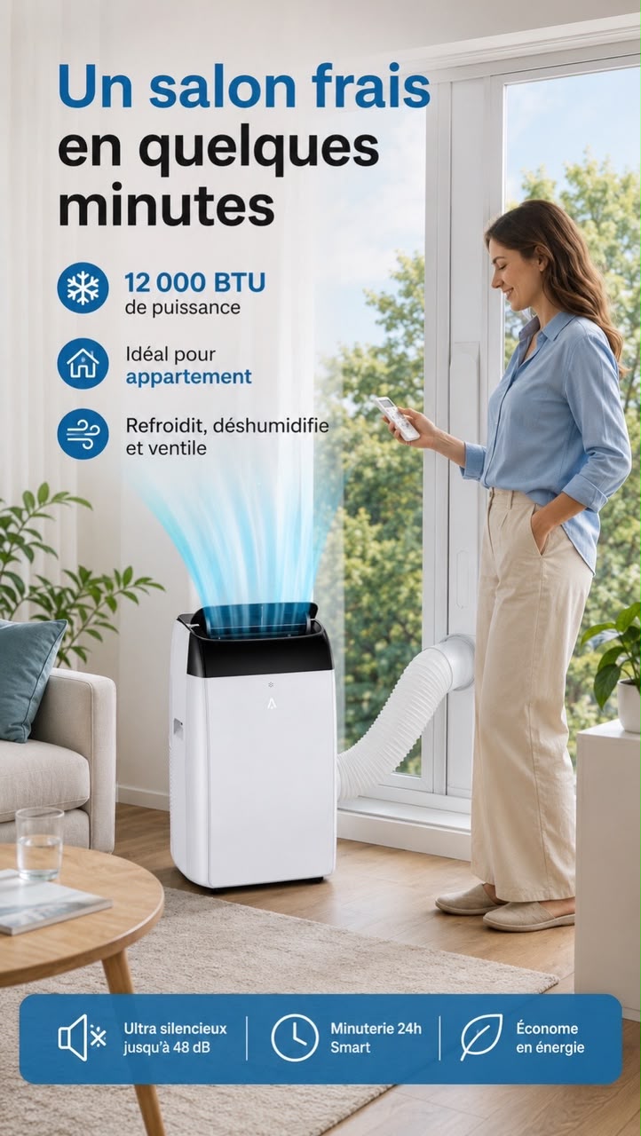 CLIMATISEUR MOBILE 12000 BTU