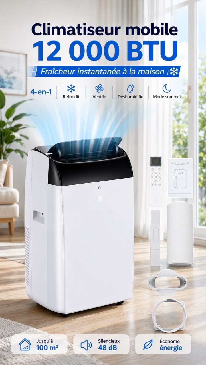 CLIMATISEUR MOBILE 12000 BTU