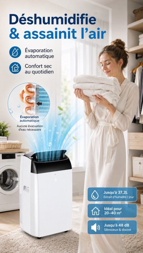 CLIMATISEUR MOBILE 12000 BTU