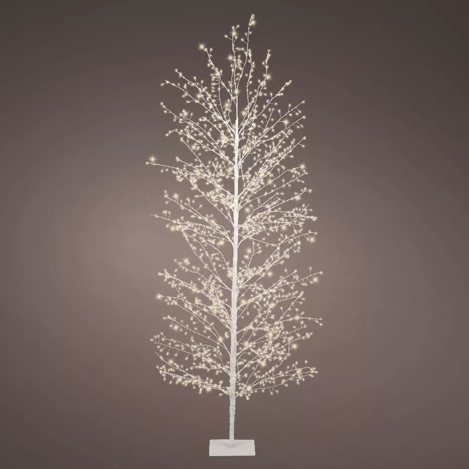 Arbre lumineux 1755 LED (H180 cm) Christmas Luxe Blanc et blanc chaud