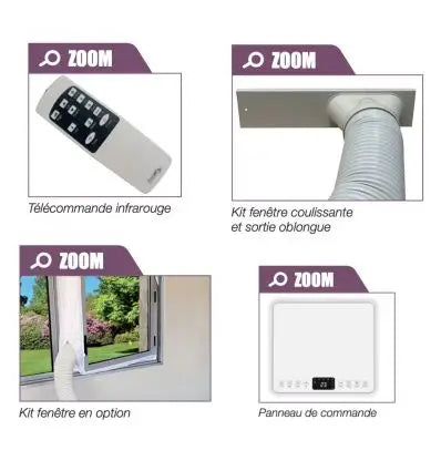 Rafraichisseur d'air par évaporation mobile