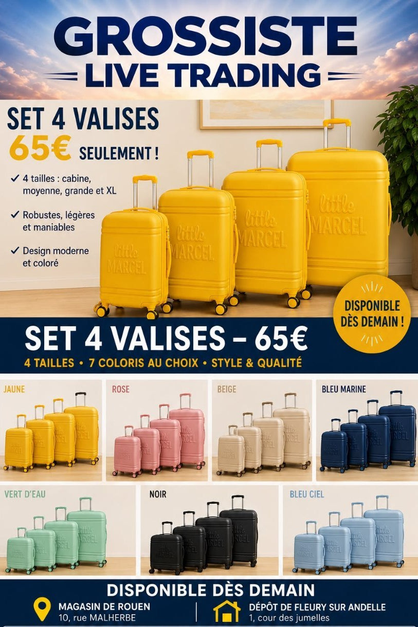 SET 4 VALISES LITTLE MARCEL