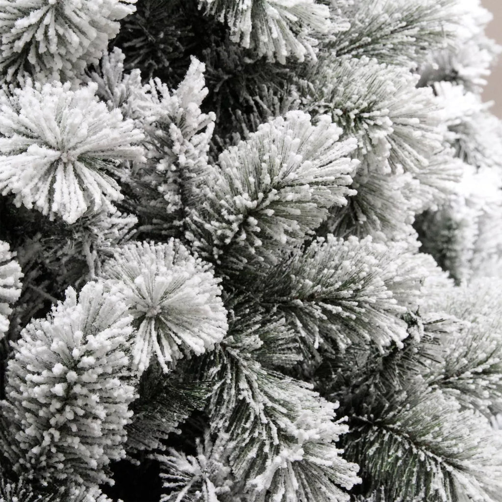 Sapin artificiel de Noël (H210 cm) Edmonton Vert enneigé